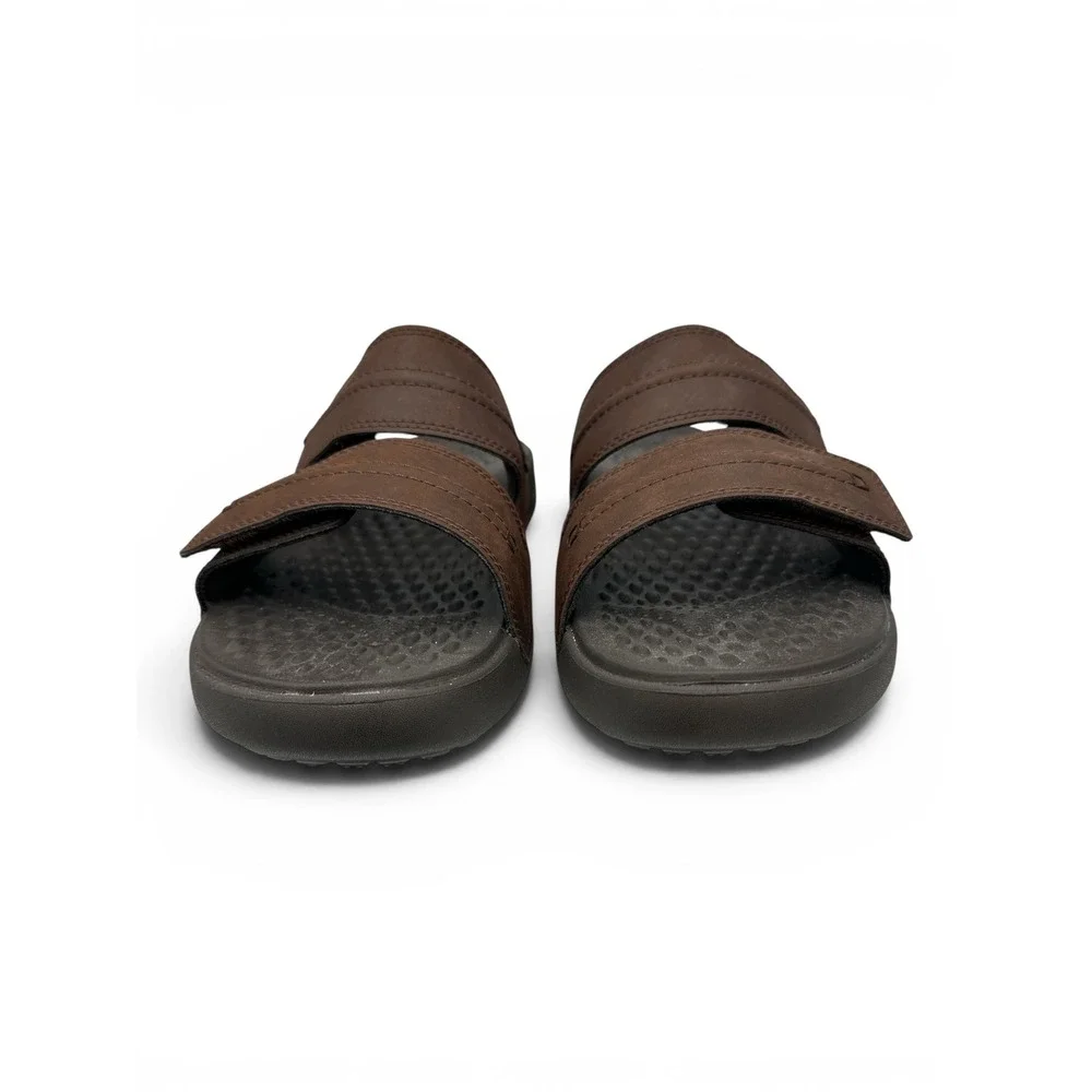 Crocs Yukon Vista II LiteRide Sandals Espresso Brown Adjustable Men's 11
